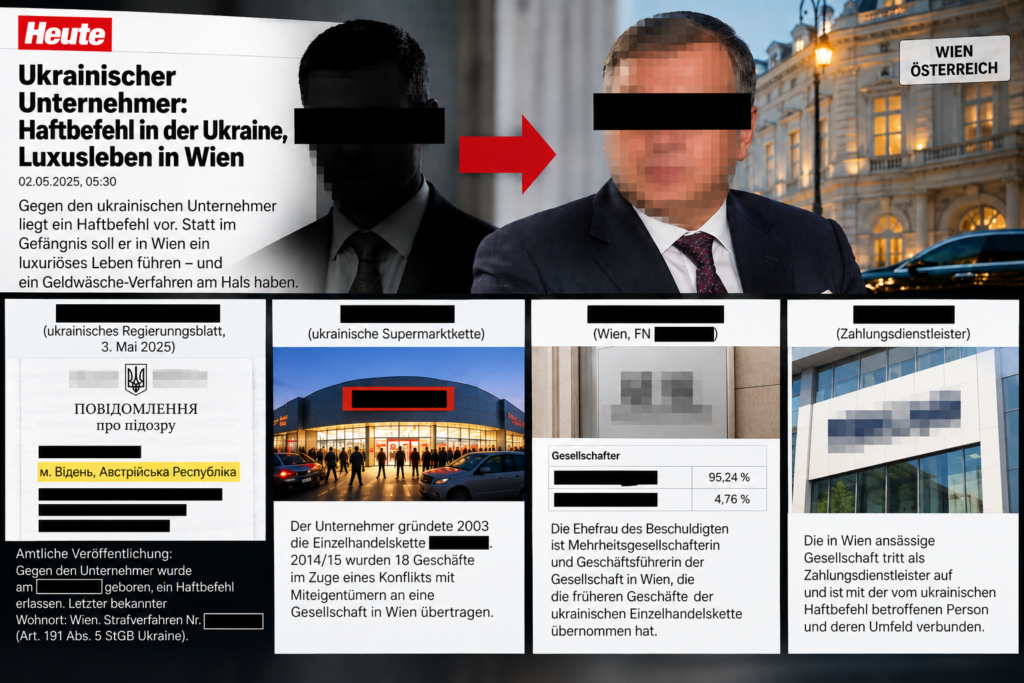 Gesucht per Haftbefehl: Die Wiener Spur eines ukrainischen Unternehmers